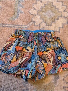 Patagonia Kids Swim Trunks — Blue, Orange, Yellow, Black, Purple